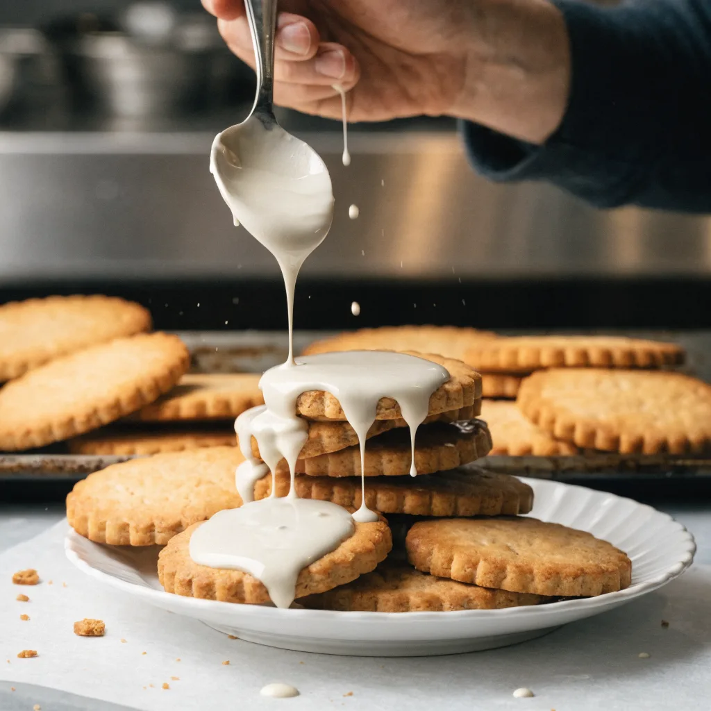 Proceso de elaboración de galletas LU de chocolate blanco con cobertura artesanal