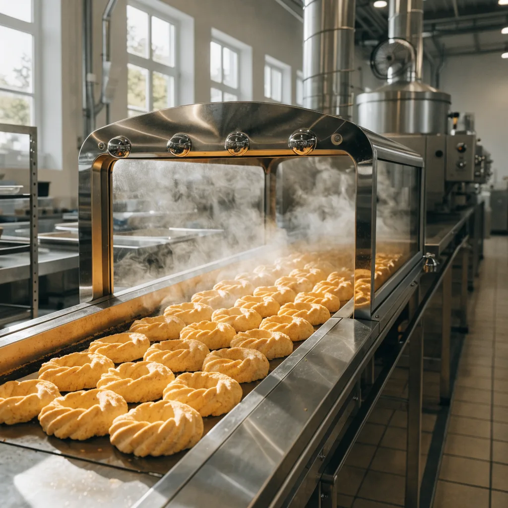 Proceso de elaboración artesanal de galletas LU en la fábrica de Nantes
