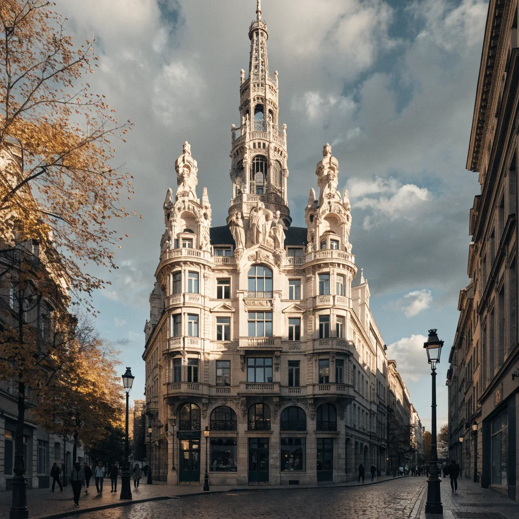 La icónica torre LU de estilo Art Nouveau en Nantes, hoy Le Lieu Unique
